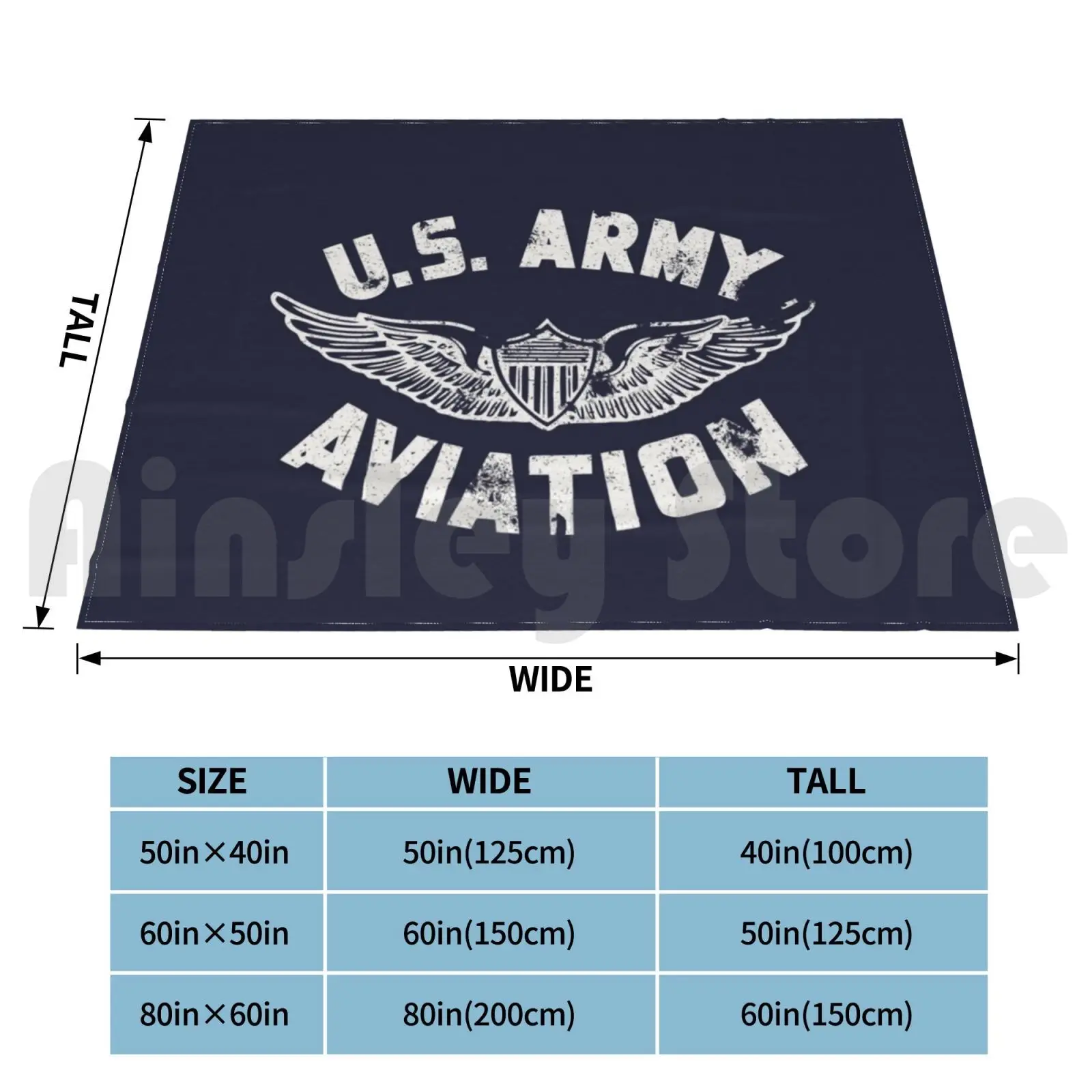 Us Army Aviation Cool Airforce Logo Usa Army Gift For Men Women Boy Girl Blanket Fashion Custom Air Forces Armed