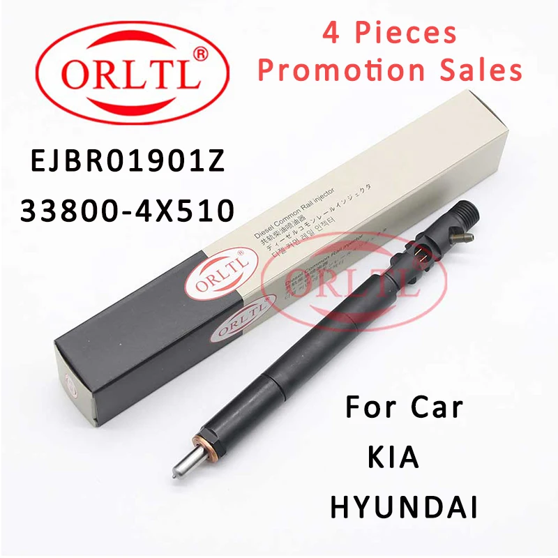 4 Pieces Common Rail Injector EJBR01901Z Diesel Nozzle EJBR0 1901Z Auto Sprayer EJB R01901Z For KIA /Hyundai