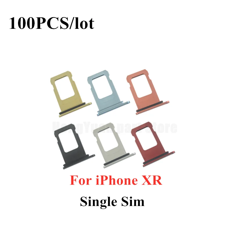 

100 шт. держатель SIM-карты адаптер гнездо для iPhone XR одиночный держатель для двух SIM-карт лоток Слот Водонепроницаемый влагостойкий резиновое кольцо