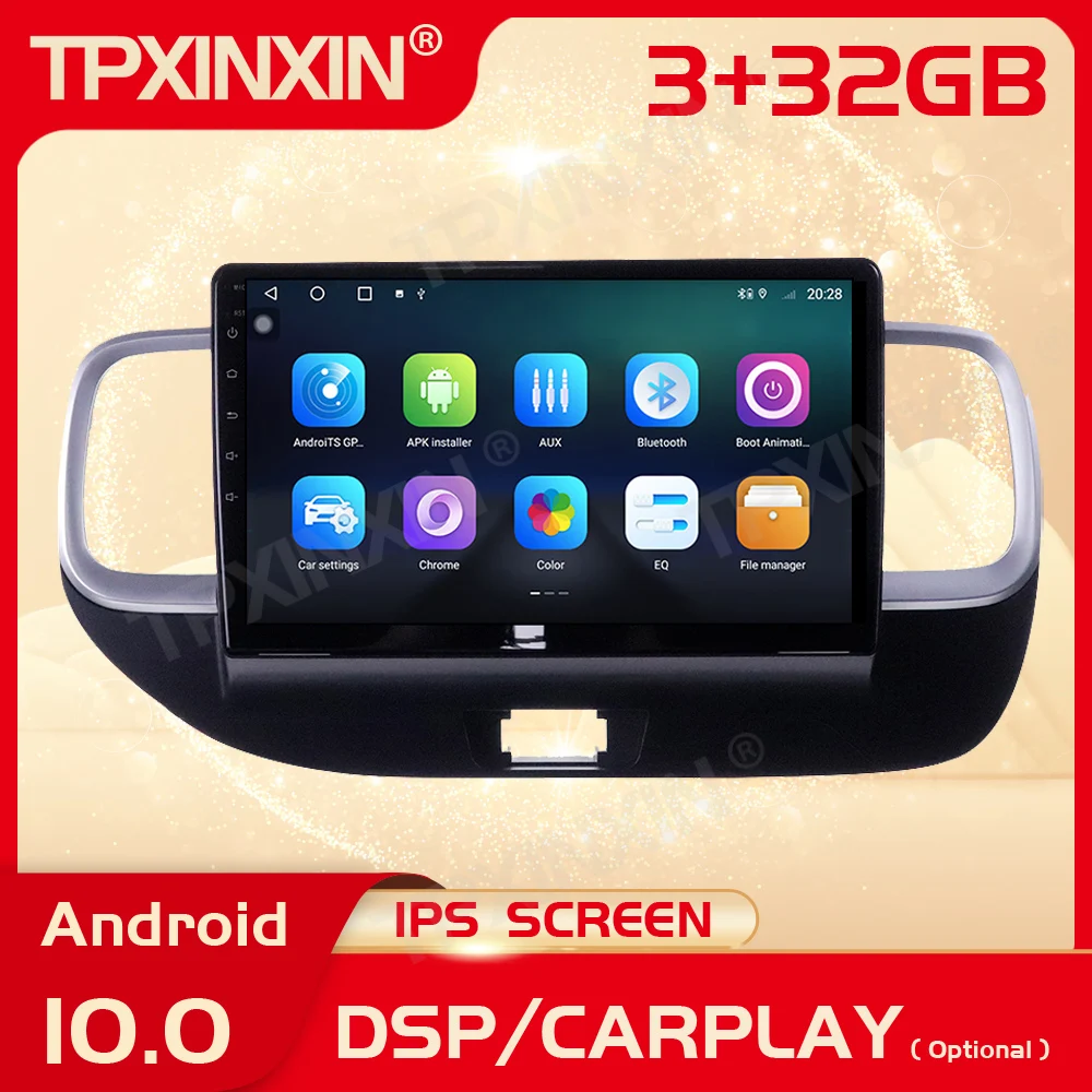 2 Din Carplay Android 10 Radio Receiver Multimedia Stereo For Hyundai VENUE 2019 IPS Screen GPS Navigation Video Audio Head Unit