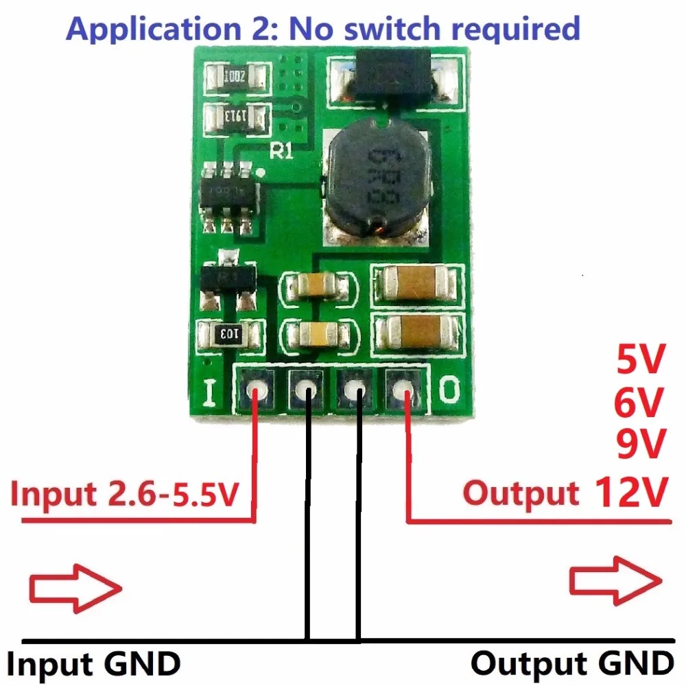 Step-up Boost Converter Voltage Regulate Power Supply Module Board with Enable ON/OFF DC-DC 3V 3.3V 3.7V 4.2V 5V to 5V 6V 9V 12V