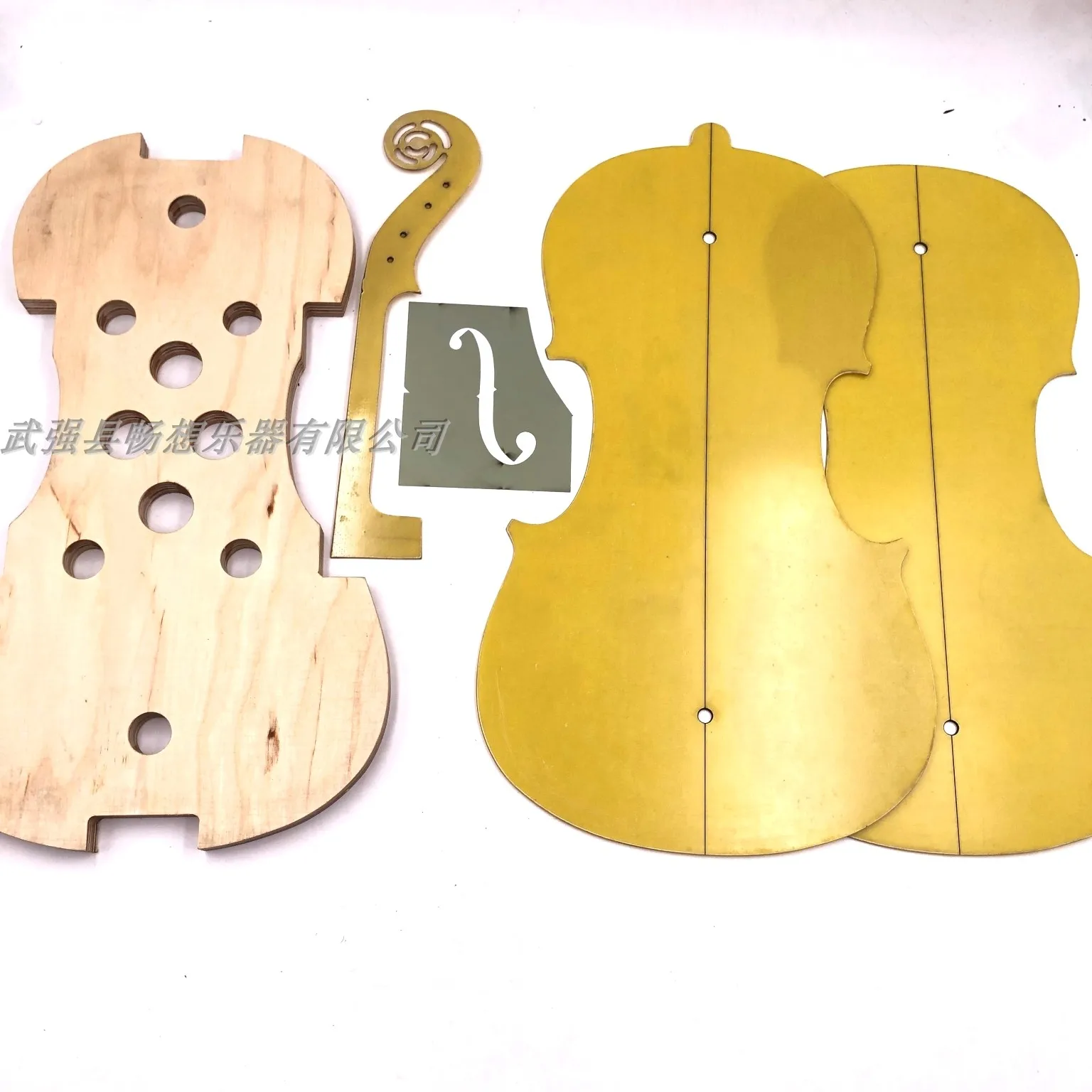 

Strad Style 4/4 violin(neck / F hole) templet /Mold templet/inside/outside Mold