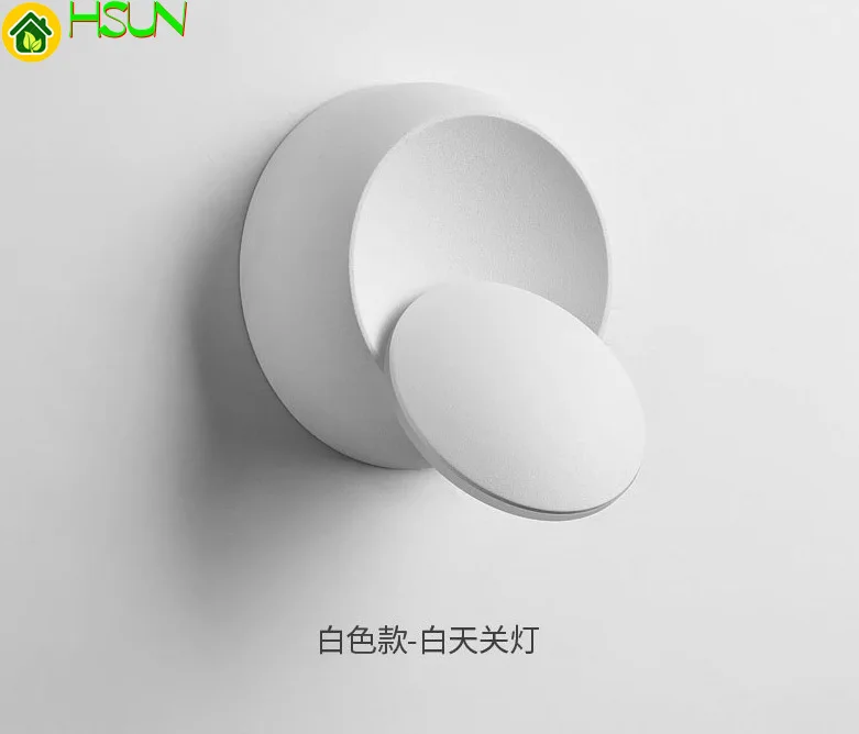 

Modern Ring Wall Lamp Led 360 Degree Lights Adjustble Frosted Metal Creative Home Deco Mural For Aisel Bedroom