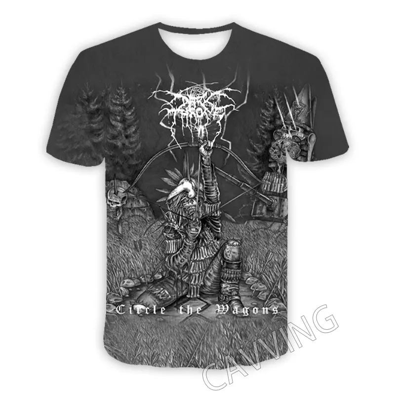 CAVVING 3D Printed  Darkthrone  Rock Band  Casual T-shirts  Hip Hop T Shirts Harajuku Styles Tops Clothing for Men/women