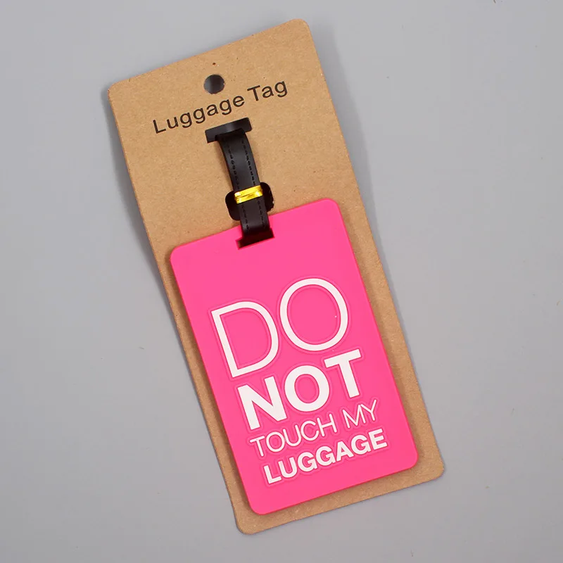 Travel Accessories “Keep Calm” Luggage Travel Tag Silica Gel Suitcase ID Addres Holder Baggage Boarding Tag Portable Label