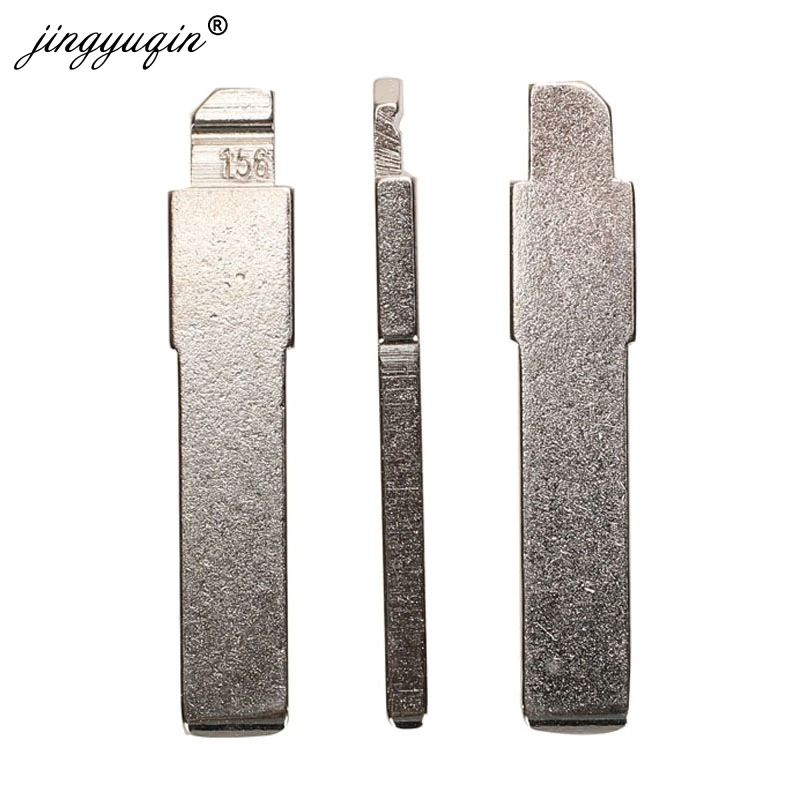 jingyuqin 15pcs #60 #156 Remotes Key Flip Blade SIP22 for Fiat 500 for Alfa Inner Milling Original GT15R Remote Uncut Blank