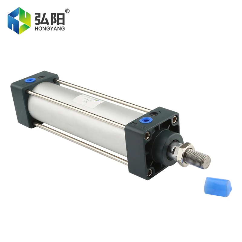 Standard Cylinder SC63 Series Aluminum Air Compression Cylinder, Double-Acting Single Threaded Rod Stroke 75-400mm