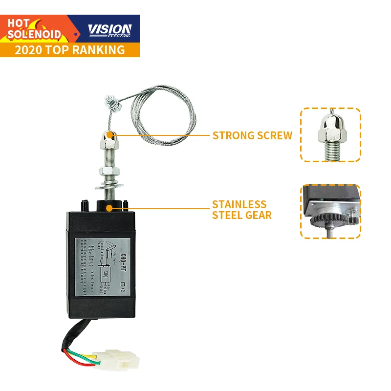 12V 24V Diesel Engine Fuel Stop Solenoid Valve XHQ-PT Fuel Shutoff Solenoid