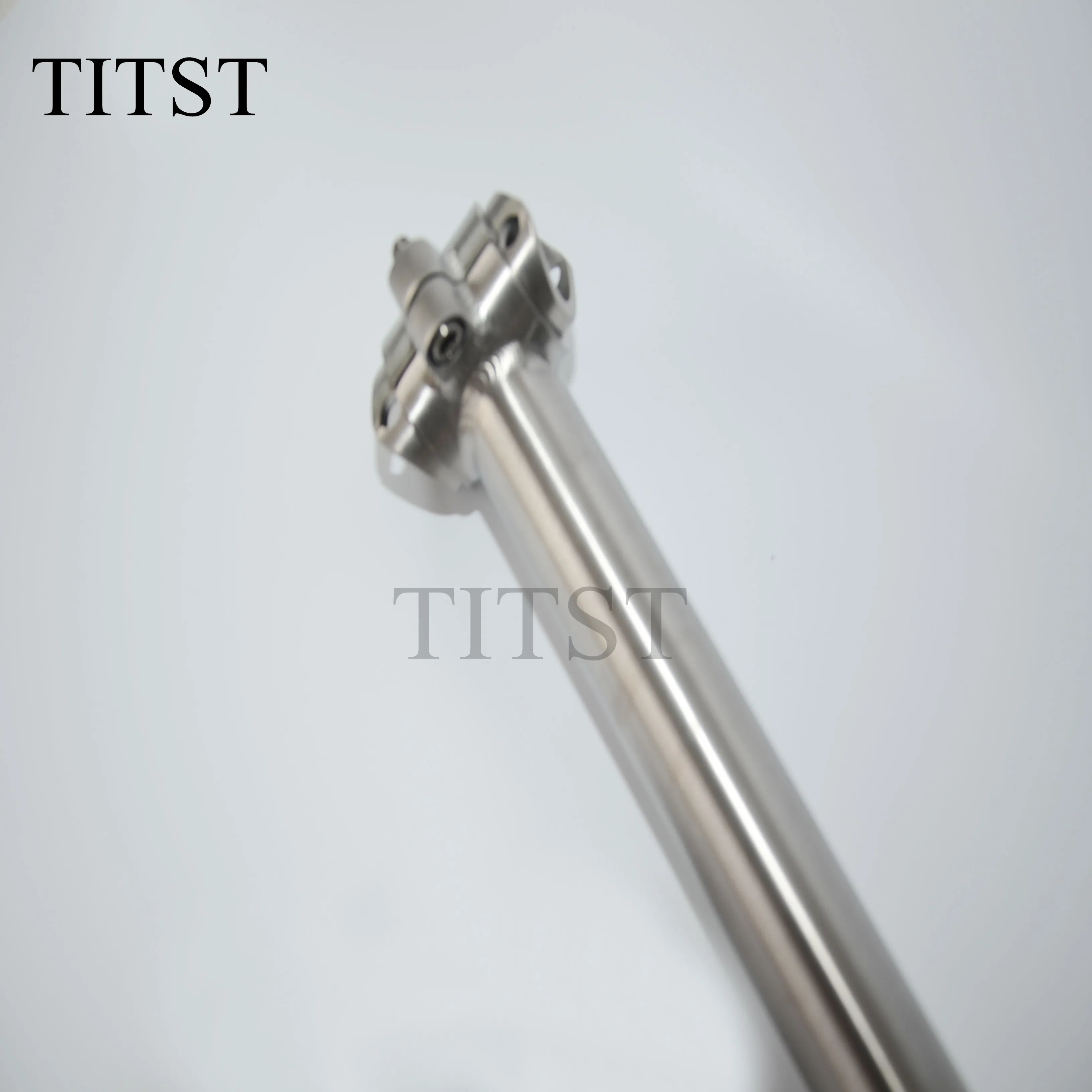 TITST  Titanium Alloy Bike Seat Post 27.2 / 31.6mm MTB Road Bicycle Seatpost Length 350mm Aluminum Head Bicycle Seat Parts