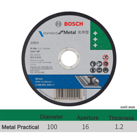 BOSCH original grinding wheel cutting blade metal steel cutting blade 100 mm cutting blade for GWS 180-li /GWS 660 angle grinder