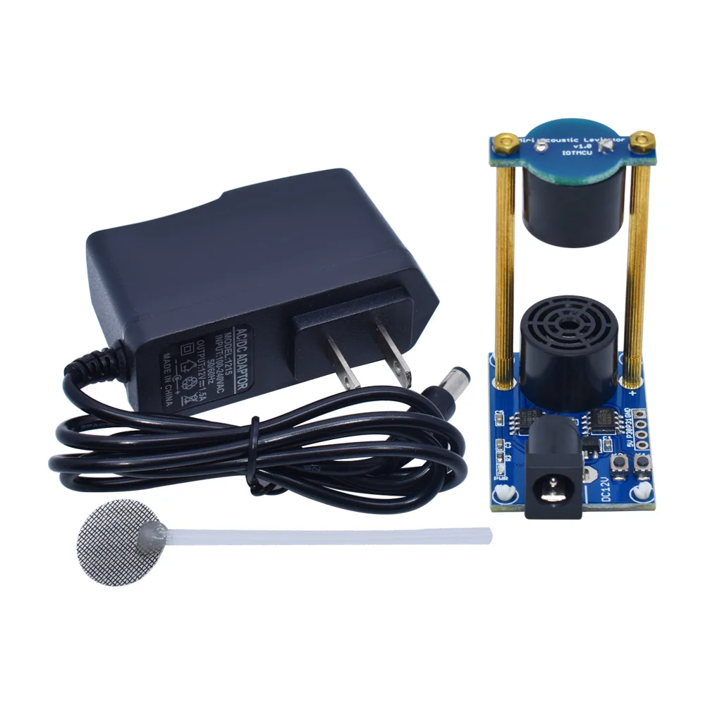 Ultrasonic Suspension Acoustic Suspension DIY Learning Kit Mini Acoustic Levitator 12V DC Power Adapter MCU STC15W 16mm 40KHz