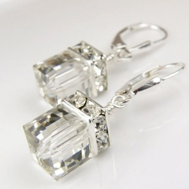 Orecchini di cristallo peridoto orecchini verdi orecchini pendenti