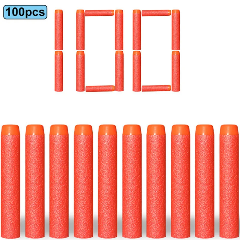 7,2 cm 100 stücke Für Nerf Weiche Kugeln Darts Runde Kopf Refill Schwamm Darts Kinder Kinder Spielzeug Pistole Kugeln Für NERF N-Strike Blasters
