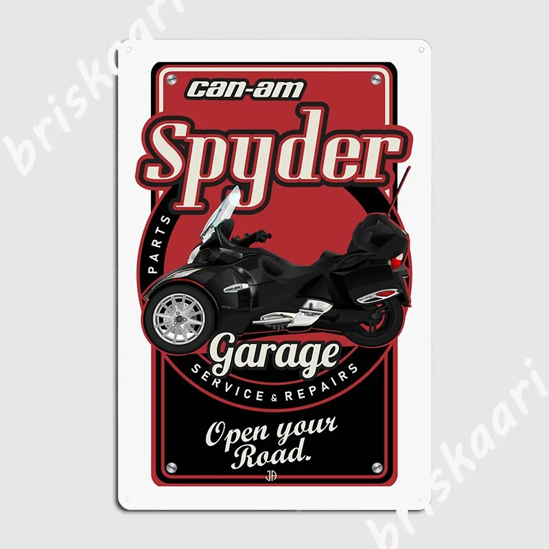 Can Am Garage Sig Perfect Gift Metal Plaque Poster Vintage Wall Mural Kitchen Poster Tin sign Posters