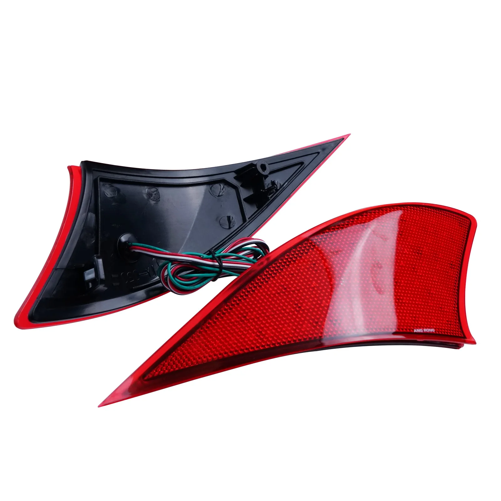 2x Red Lens LED Rear Bumper Reflector Brake Stop Tail Light Lamps For 2013+ Lexus IS 250 350 F-Sport XE30 IS300h