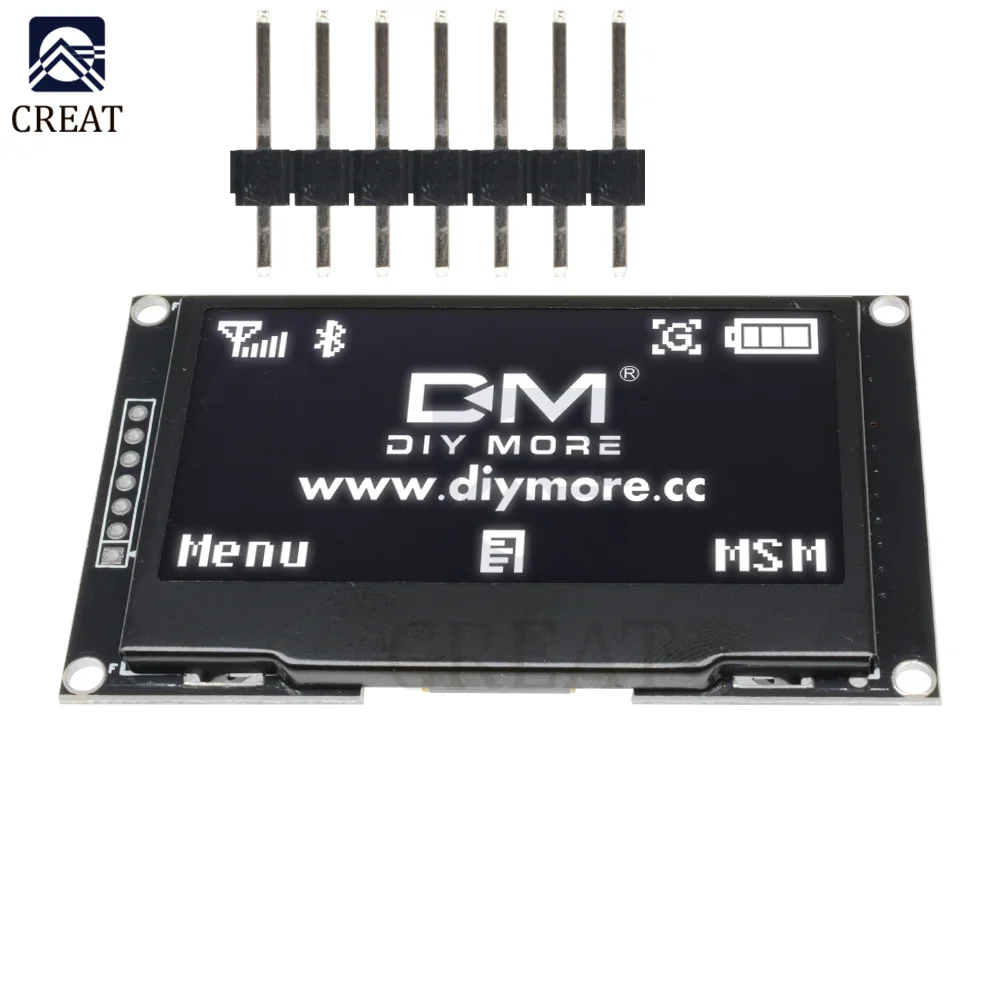 2.42 Inch 2.42 "Oled Display Module 128X64 Lcd Hd Scherm Board Module Ic I2C Spi Seriële SSD1309 Voor Arduino
