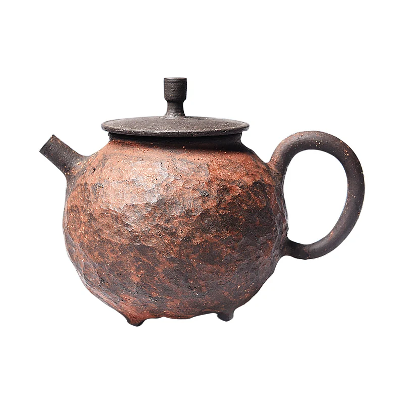 |Kung Fu teapot ceramic handmade tea set household collection purple clay small single teapot side handle teapot