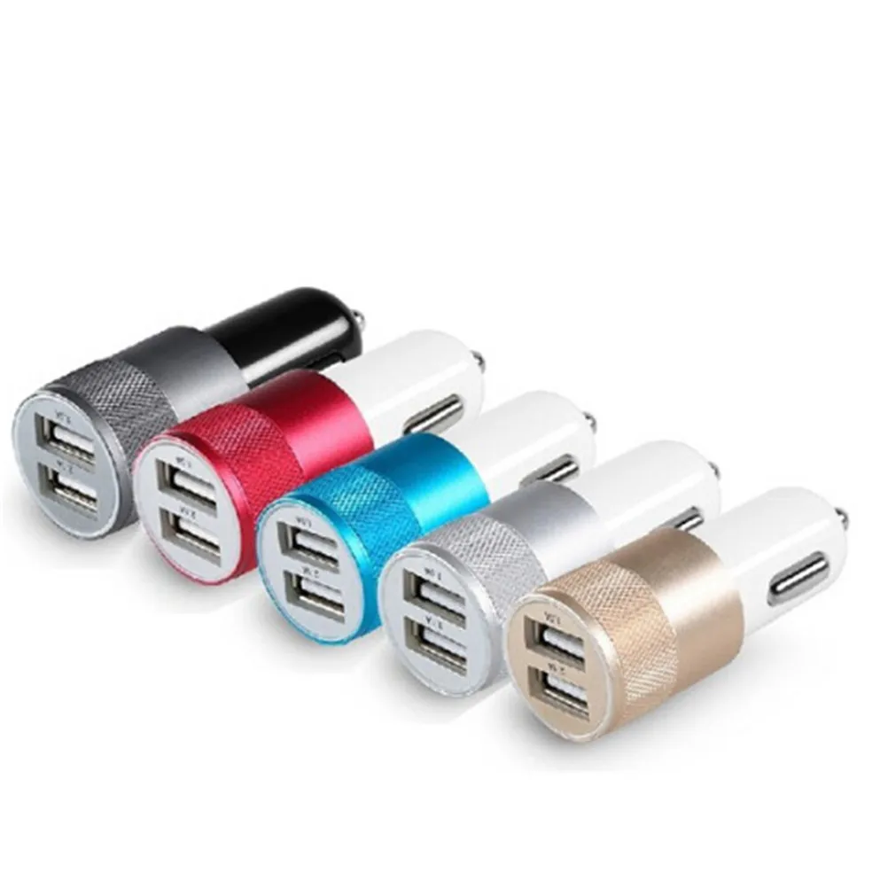 DC 3.1A Portable Mini 2-Port USB Universal Fast Car Charger For Phones laptop