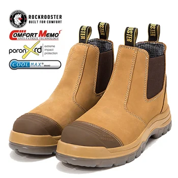 Rockro oster Wanderschuhe Männer wasserdichte Jagd stiefel Leder Sicherheits schuhe taktische Stiefeletten Arbeits schuhe Turnschuhe Stahl kappe