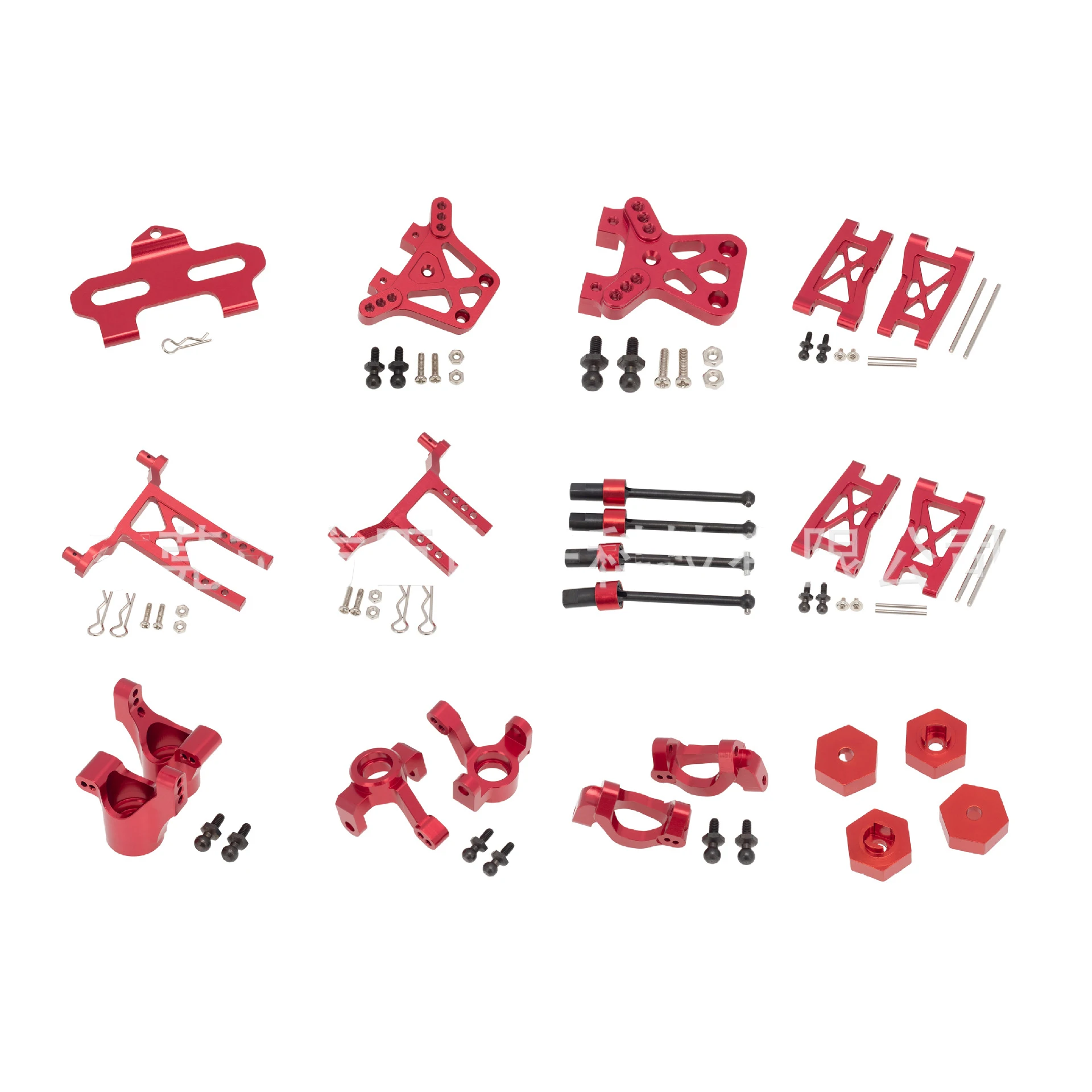 

1/18 Traxxas LaTrax Teton Full Set Metal Upgrade Parts For RC Car Steering Cup Swing Arm Rear Axle Seat C Base