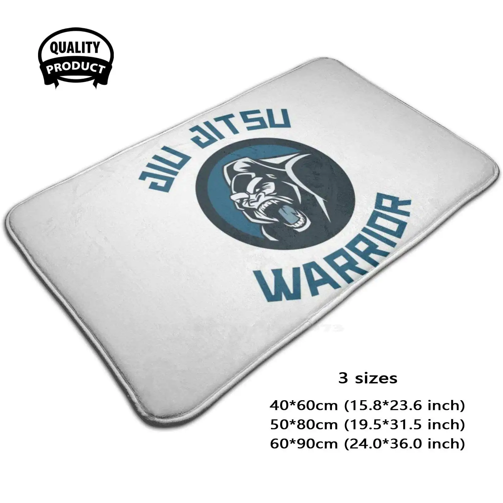 Jiu Jitsu Warrior Soft Cushion Home Carpet Door Mat Car Rug Brazilian Jiu Jitsu Jiu Jitsu Warrior Mixed Martial Arts Bjj Gracie