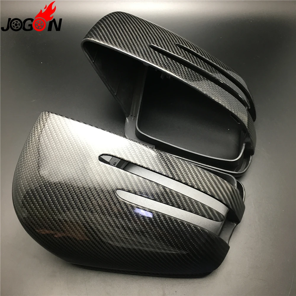 Carbon Fiber For Mercedes Benz ML GLE Class W166 2012-15 C292 16-18 350 400 63 Side Rear View Rearview Back Mirror Cover Replace