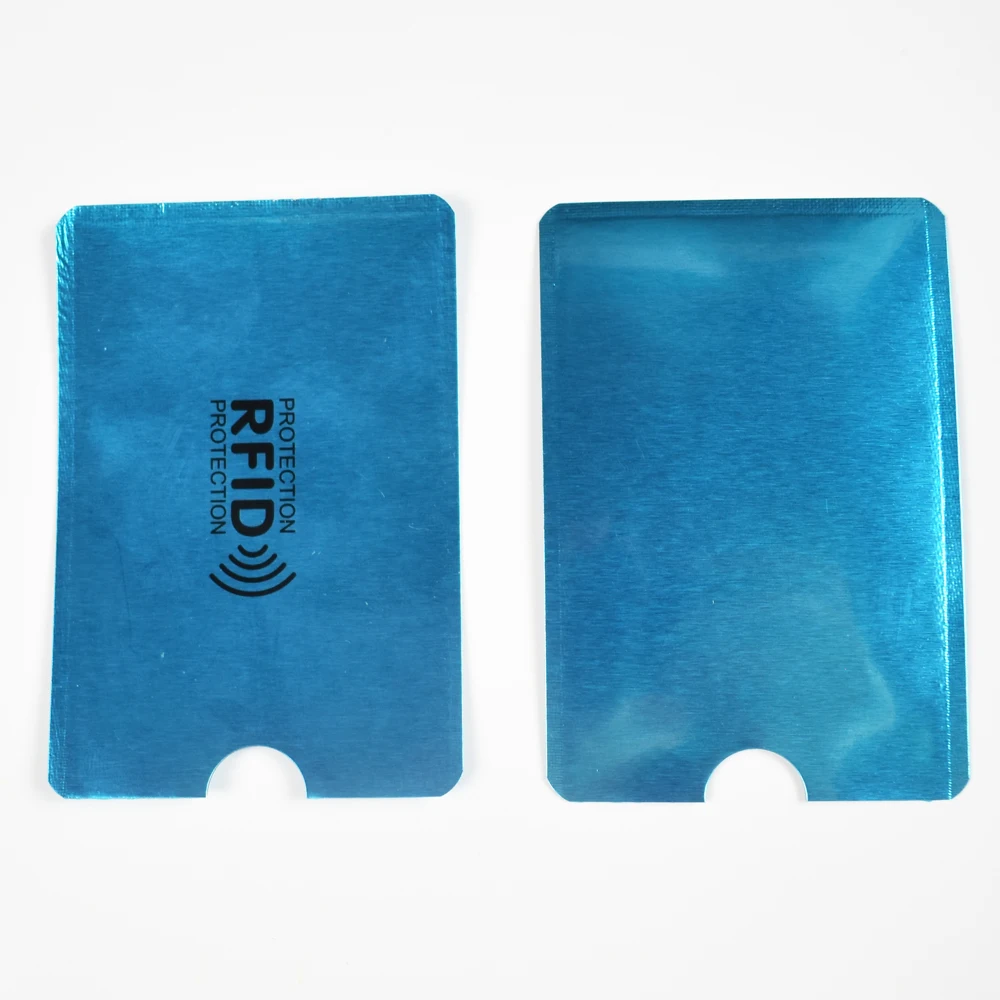 Confezione da 1000 buste con blocco RFID Protezione antifurto per carte RFID Custodia con blocco RFID Custodia per carte anti-scansione dell'identità