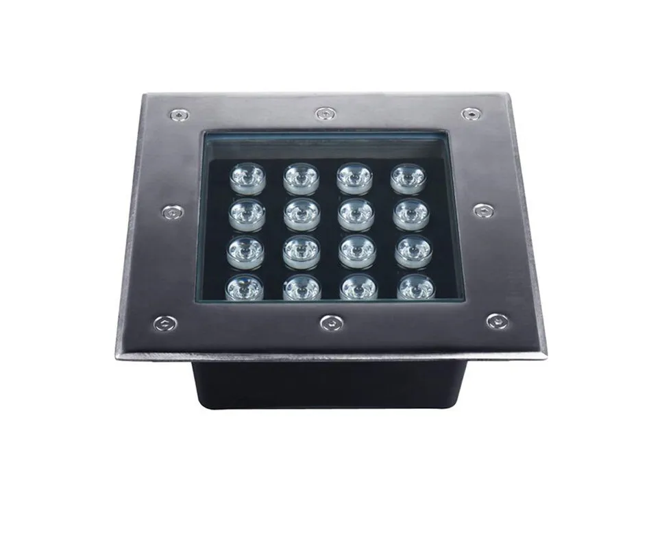 Square Outdoor IP67 Waterproof Inground Recessed 3W 4W 5W 9W 12W18W 24W 36W RGB LED Underground light