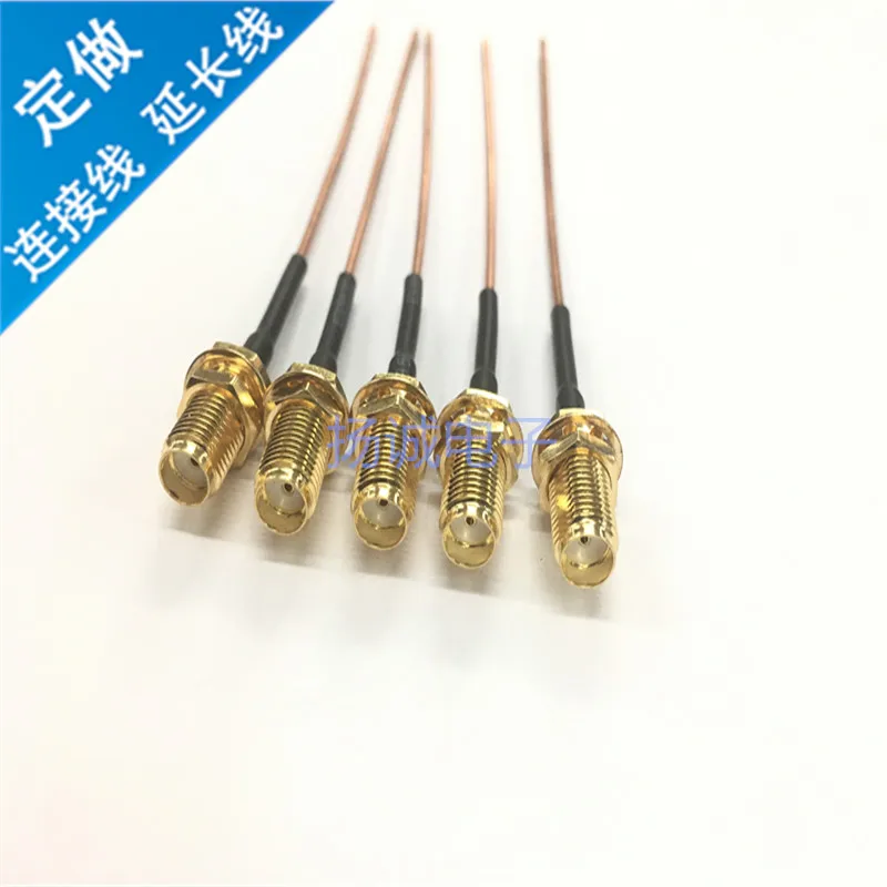 SFT50-1.3 Semi-steel Wire SMA Female Head Semi-steel Cable SMA-K RF Coaxial Signal Line 10CM50 Euro