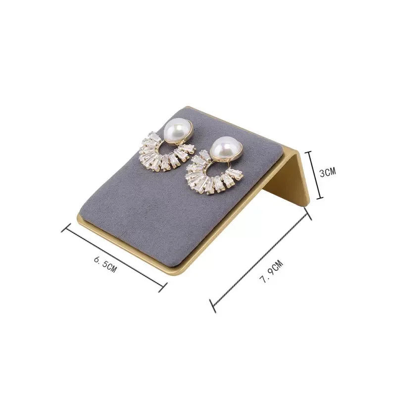 Watch Bracelet Organizer Velvet Metal New Design Jewelry Display Stand T-Bar Earring Holder Women Home Decoration Photo Props