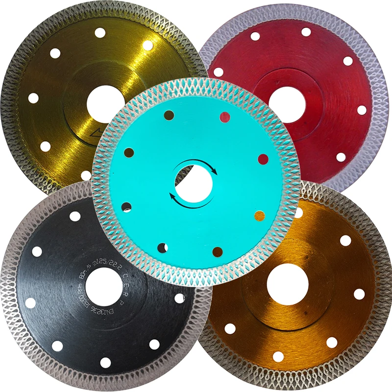 

5pcs/lot 5" hard tile cutting blade, with iron plate, especially good to cut ceramic and tile! 125mm turbo blade.