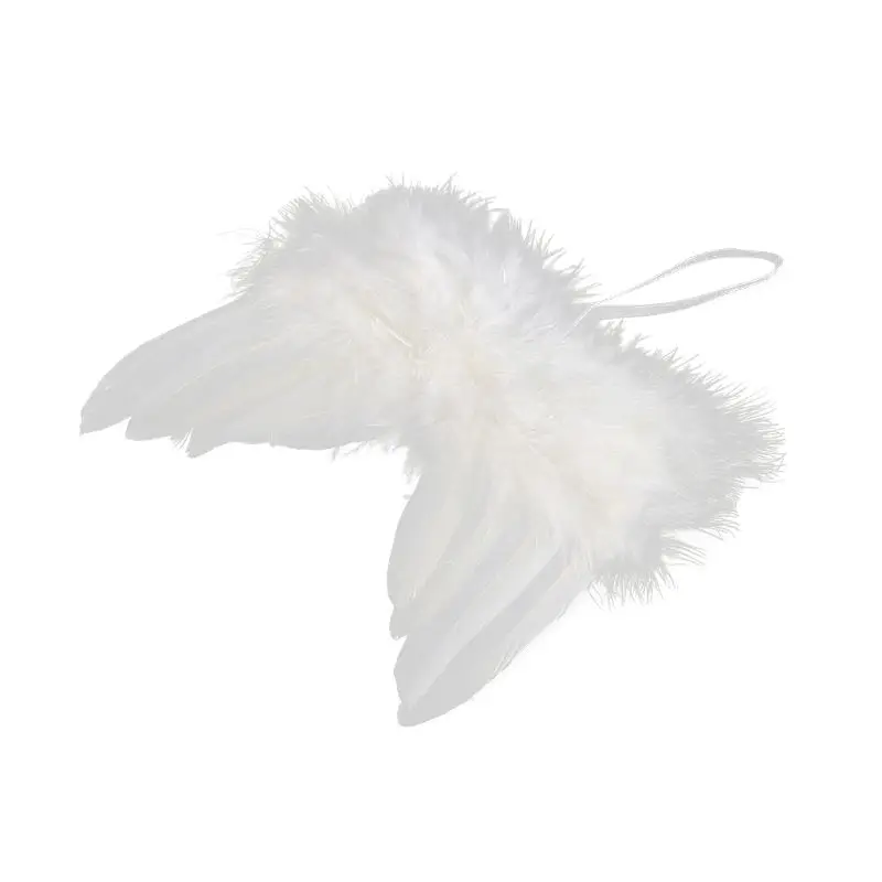 Newborn Baby Boy Girl White Angel Wings Photo Props Photography Accessories Ornaments