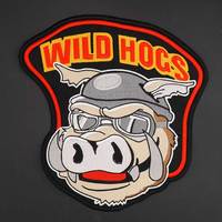 Large WILD HOGS Embroidered Motorcycle MC Men Biker Patches Clothing Applique