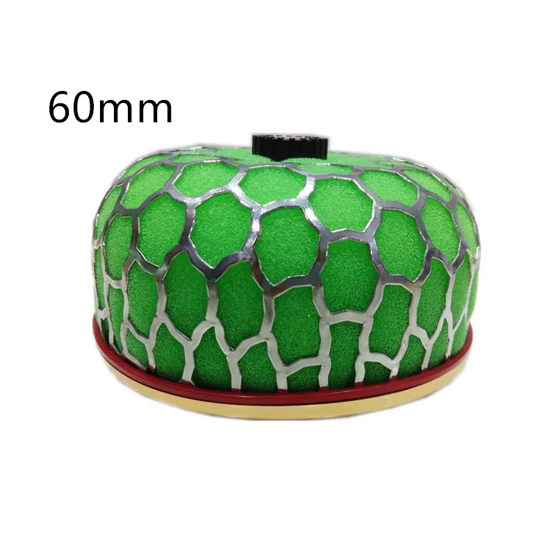 Spsld general purpose green sponge air filter for cold air intake high flow 60mm 80mm 100mm high performance breathing filter