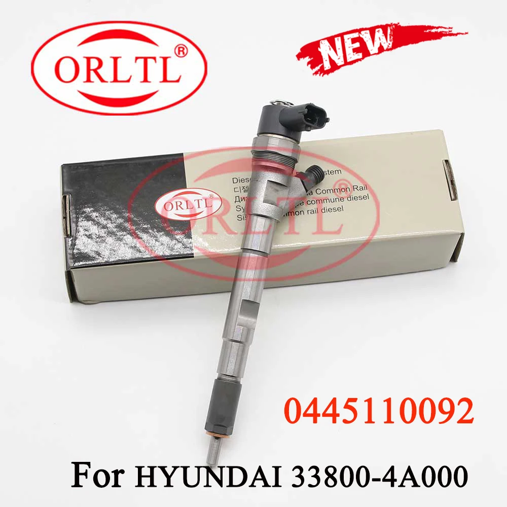 

0 445 110 092 New Fuel Injection 0445110092 Common Rail Diesel Injector Assy 0445 110 092 For HUYNDAI 33800-4A000