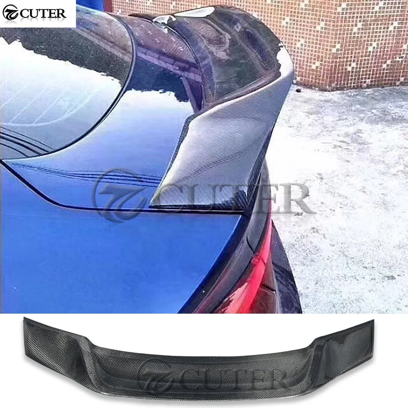 A5 B9 r Style Carbon Fiber Rear Wings Trunk Lip Spoiler for Audi A5 S5 RS5 Car Body Kit 17-up