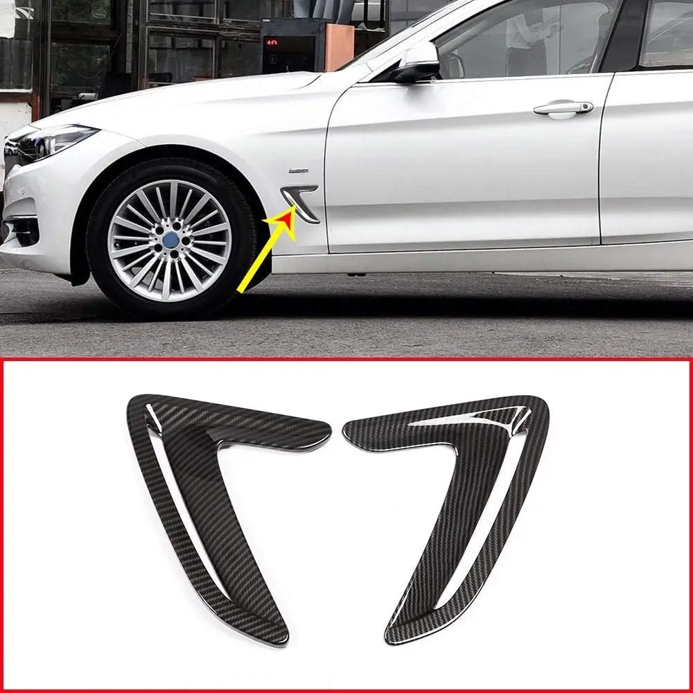 

ABS Chrome Side Air Vent Cover Hood Intake Bezel Fender Car Accessory For BMW 3 Series GT Gran Turismo F34 2013-2017