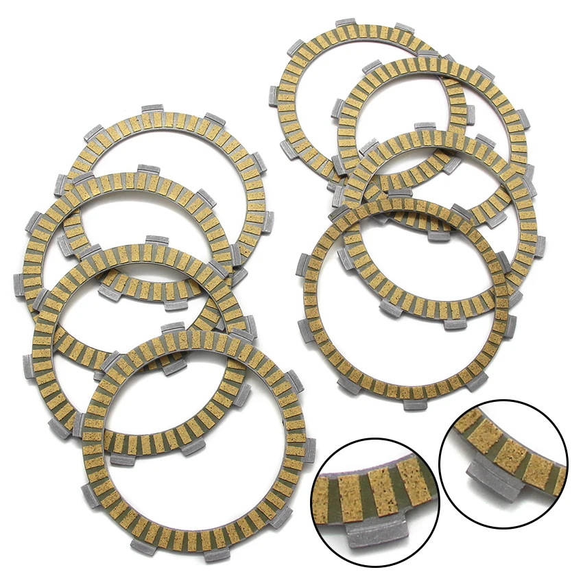 

For Honda CB600F CBF600 NS250 CBR600F4i CBR600 CBR600RR VFR800 CB900F CBR900 VFR800F Motorcycle Clutch Friction Disc Plate Kit