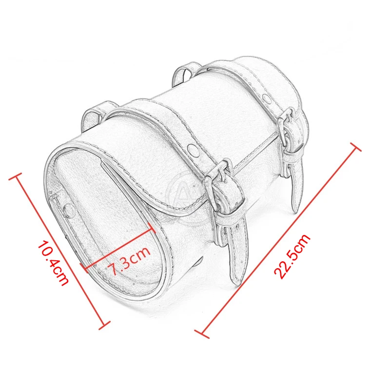 유니버설 오토바이 롤 안장 가방 실용 PU 가죽 도구 스토리지 오토바이 양면 꼬리 착용 내성 대용량