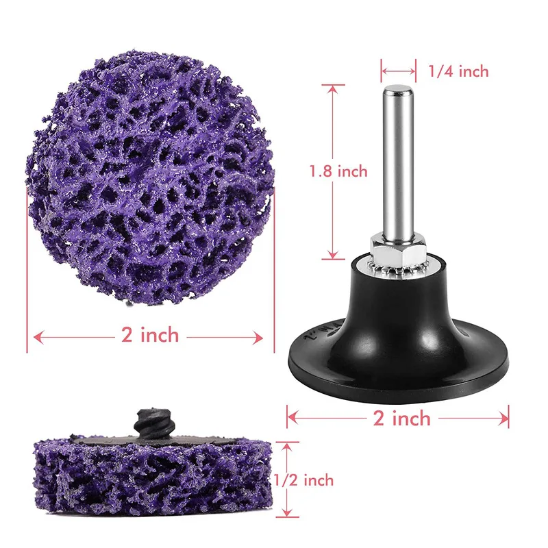 11 PCS 2 Inch Sanding Grinding Discs Assorted Sanding Grinding Wheels for Removes Rust Strips Paint Cleans Welds