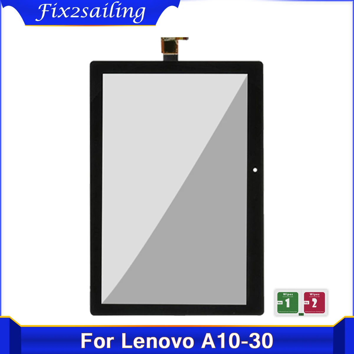 AAA+ New For Lenovo Tab 2 A10-30 YT3-X30 X30F TB2-X30F TB2-X30L Touch Screen Digitizer Panel Glass Sensor