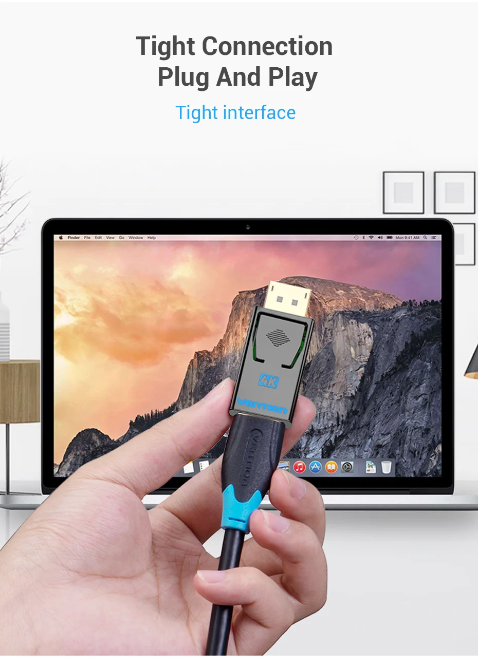 Tions DisplayPort zu HDMI Adapter 4K Männlichen DP auf HDMI Buchse Video Audio Converter für PC Laptop Projektor DisplayPort zu HDMI – Detail 12