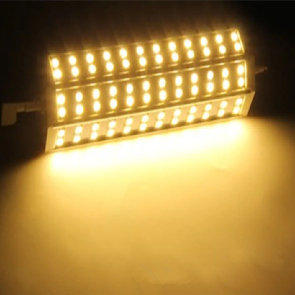 

R7S 15W 72 LEDs 5050 SMD Energy Saving Light Bulb Lamp 189mm Warm White 100-240V Replace Halogen Floodlight Drop shipping