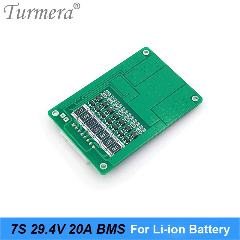 Placa de protección de batería de litio 7S 24V 20A 18650 para bicicleta eléctrica de 25,2 V 29,4 V, BMS, traje de batería de ruedas eléctricas