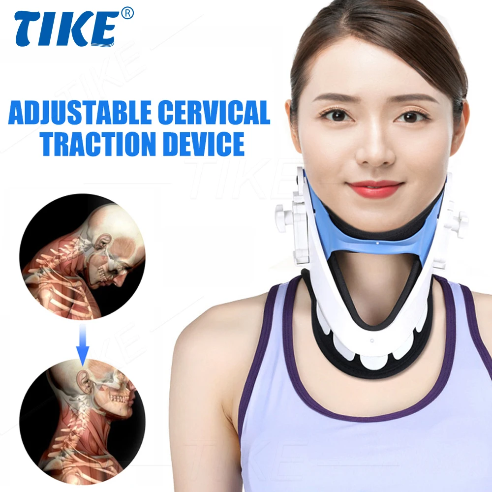 TIKE Unisex Neck Stretcher Cervical Traction Device, Neck & Shoulder Pain Relief - Stretcher Collar for Improved Spine Alignment