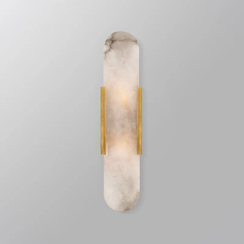 

Postmodern Creative Natural Marble Led Wall Lamp Hardware Parlor Bedroom Bedside Hotel Club Study Indoor Wall Sconce Lighting