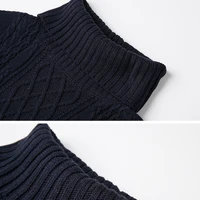 Plus Size Women Casual Knitted Long Sleeve Winter Dresses Sweater Solid Knee Length Loose Fat Female Over Size Dresses 4XL - Image 5