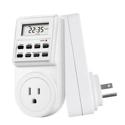 EUPlug digitale settimanale programmabile elettrico Plug-in presa di corrente interruttore Timer presa orologio AC 220V 110V UK US FR BR