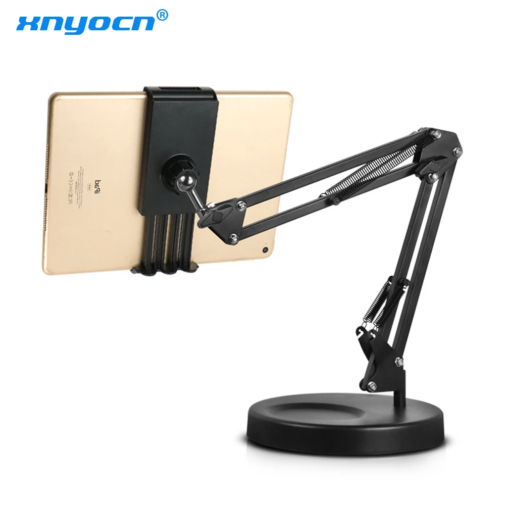 

Foldable Long Arm Tablet Stand Holder Desktop Mobile Phone Support Bracket 360 Degree Lazy Mount For Recording Video Makeup Live