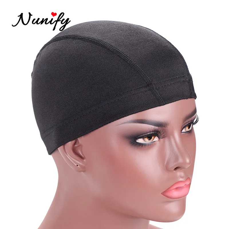Nunify 1PCS S M L Wholesale Spandex Dome Cap For Bonnet Perruque Black Hairnet Dome Cap Swimming Wig Accessories Wholesale